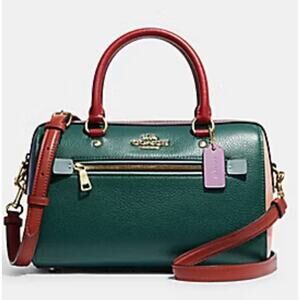 Coach Rowan Satchel Forest Multi  Style CE 648. Excellent Condition